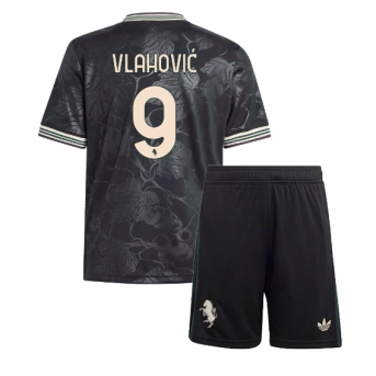Billige Fotballdrakt Juventus Dusan Vlahovic #9 Replika Tredjedraktsett Barn 2025-26 Kortermet (med bukser)